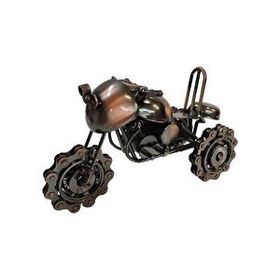 HİLALSHOP Dekoratif Metal Chopper Motosiklet Vintage Hediyelik Çok Renkli Biblo