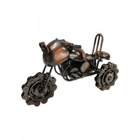 HİLALSHOP Dekoratif Metal Chopper Motosiklet Vintage Hediyelik Çok Renkli Biblo