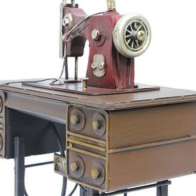 HİLALSHOP Dekoratif Metal Dikiş Makinesi Masaüstü Hediyelik Çok Renkli Biblo