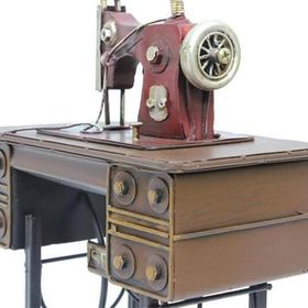 HİLALSHOP Dekoratif Metal Dikiş Makinesi Masaüstü Hediyelik Çok Renkli Biblo