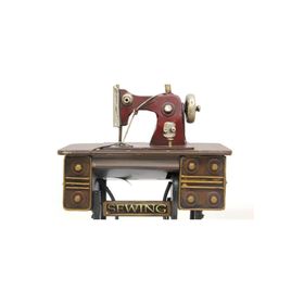HİLALSHOP Dekoratif Metal Dikiş Makinesi Masaüstü Hediyelik Çok Renkli Biblo