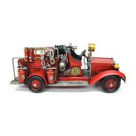 HİLALSHOP Dekoratif Metal İtfaye Arabası Dekoratif Hediyelik Çok Renkli Biblo