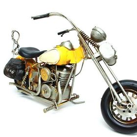 HİLALSHOP Dekoratif Metal Motosiklet Dekoratif Hediyelik Çok Renkli Biblo