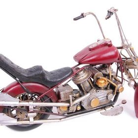 HİLALSHOP Dekoratif Metal Motosiklet Dekoratif Hediyelik Çok Renkli Biblo