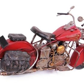 HİLALSHOP Dekoratif Metal Motosiklet Dekoratif Hediyelik Çok Renkli Biblo