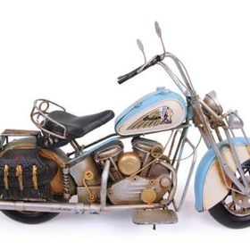 HİLALSHOP Dekoratif Metal Motosiklet Dekoratif Hediyelik Çok Renkli Biblo