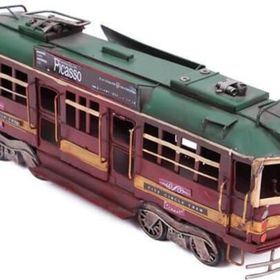 HİLALSHOP Dekoratif Metal Piccaso Treni Vintage Hediyelik Çok Renkli Biblo
