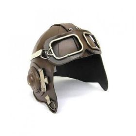 HİLALSHOP Dekoratif Metal Pilot Kaskı Dekoratif Hediyelik Çok Renkli Biblo