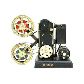 HİLALSHOP Dekoratif Metal Projektör Obje Vintage Hediyelik Çok Renkli Biblo