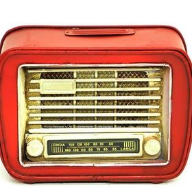 HİLALSHOP Dekoratif Metal Radyo Kumbara Vintage Hediyelik Çok Renkli Biblo