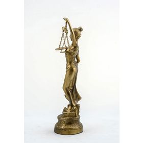 HİLALSHOP Dekoratif Zamak Adalet Terazisi Heykel 48 cm Çok Renkli Biblo