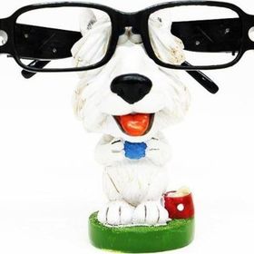 HİLALSHOP Gözlük Standı Köpek Köpek Modeli Hediyelik Çok Renkli Biblo