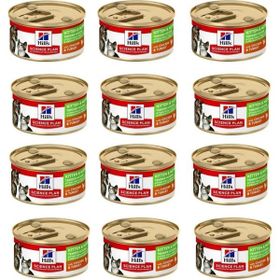 Hill's 12x85 gr Kitten & Mother Tender Mousse Tavuk ve Hindili Yavru ve Anne Kedi Yaş Maması