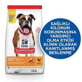 Hill's 14 kg Tavuk Etli Light Orta Irk Yetişkin Köpek Maması