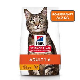 Hill's 8+2 kg Adult Tavuklu Yetişkin Kuru Kedi Maması