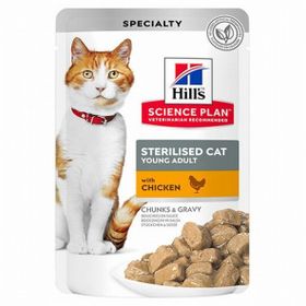 Hill's 85 gr Sterilised Tavuklu Pouch Kısırlaştırılmış Konserve Kedi Maması