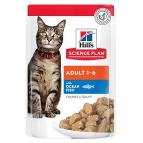 Hills Adult Okyanus Balıklı Pouch 85 gr Yetişkin Konserve Kedi Maması