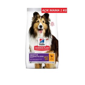 Hill's Adult Sensitive Skin Hassas Köpekler İçin Tavuklu 1 kg Yetişkin Köpek Maması