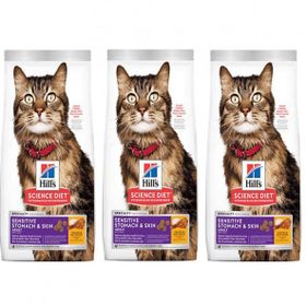 Hills Feline Sensitive 3x1.5 kg Tavuklu Yetişkin Kuru Kedi Maması
