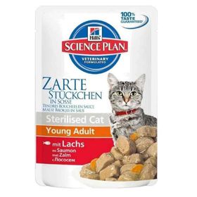 Hill's Pouch Kısırlaştırılmış Somonlu 85 gr Yetişkin Yaş Kedi Maması