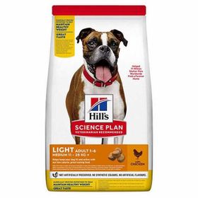 Hill's Science Plan Adult Light Medium Chicken Orta Irk Tavuklu Light 14 kg Köpek Maması