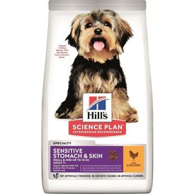 Hills Science Plan Adult Small Mini Sensitive Stomach Skin Küçük Irk Tavuklu 1,5 kg Yetişkin Köpek Maması