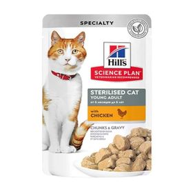 Hill's Science Plan Gravy Sterilesed Kısırlaştırılmış Tavuklu 85 gr Yaş Kedi Maması