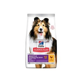 Hills Science Plan Sensitive Stomach Skin Tavuklu Orta Irk Yetişkin 2.5 kg Köpek Maması
