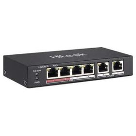Hılook NS-0106P-35(B) 4Port +2 Uplink 60 W Full PoE 10/100 Yönetilemez Switch