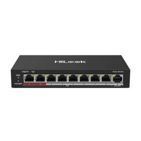 Hılook NS-0109P-60B 8 Port Megabit 8 Port PoE 60W +1 Port Megabit Uplink Long Range 250 mt Yönetilemez Masaüstü Switch
