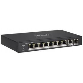 Hılook NS-0310P-60B 10 Port Megabit 8 Port PoE 60W +2 Port Gigabit Uplink Long Range 250 mt Yönetilemez Masaüstü Switch
