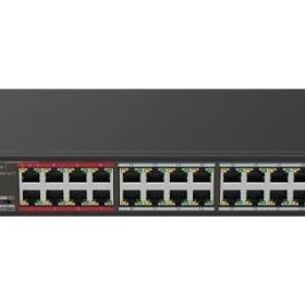 Hılook NS-0326P-230B 26 Port Megabit 24 Port PoE 230W +1 Port Gigabit +1 Port Gigabit SFP Long Range 250 mt Yönetilemez Masaüstü Switch