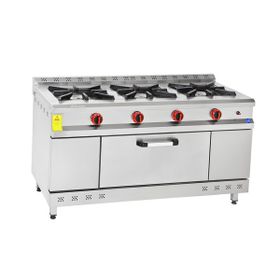 Himaksan Endüstriyel 150x60 cm 3+1 Lpg Tüplü 3'lü Kuzine Ocak