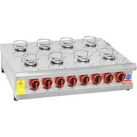 Himaksan Endüstriyel Doğalgazlı 8 Ocaklı Künefe Ocağı Makinesi