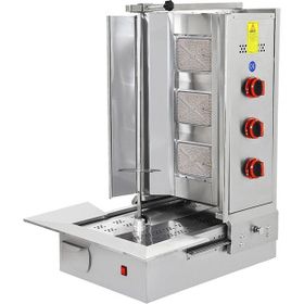 Himaksan Endüstriyel Lpg Tüplü 3 Radyanlı Alttan Motorlu Döner Ocağı
