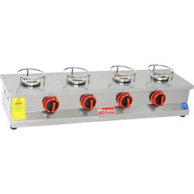 Himaksan Endüstriyel Lpg Tüplü 4 Ocaklı Künefe Ocağı Makinesi