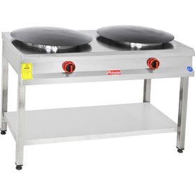 Himaksan Endüstriyel Lpg Tüplü Çiftli 55'lik Ayaklı Gözleme Ocağı