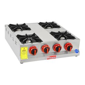 Himaksan Endüstriyel Lpg Tüplü Set Üstü Mini Dörtlü 4 Gözlü Ocak