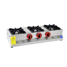 Himaksan Endüstriyel Lpg Tüplü Set Üstü Mini Üçlü 3 Gözlü Ocak