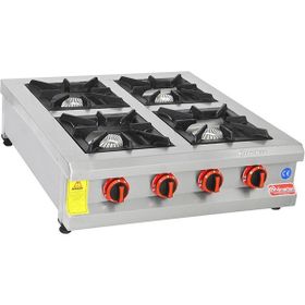 Himaksan Endüstriyel Lpg Tüplü Set Üstü Sanayi Tip Dörtlü 4 Göz Ocak