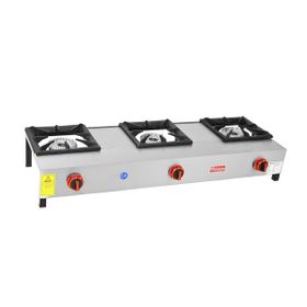 Himaksan Endüstriyel Tip Lpg Tüplü 3 Gözlü Kısa Ayak Lokanta Ocağı