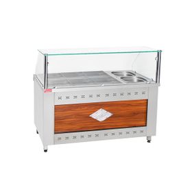 Himaksan HMK-BSE6X2 Endüstriyel 6+2 Elektrikli 6 Tepsi 2 Çorba Gözlü Benmari