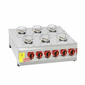 Himaksan HMK-KNFOG 6'li Set Üstü Gazlı ve Lpg Künefe Ocağı