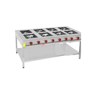 Himaksan HMK-TBOG 2010 8'li Taban Raflı Gazlı ve Lpg 200x100x85 Yer Ocağı
