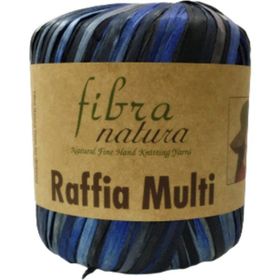Himalaya 117 07 Siyah Lacivert Fibra Natura Raffia Multi İp