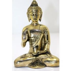 Himarry 17 cm Dekoratif Hediyelik Metal Buda Biblosu