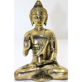 Himarry 17 cm Dekoratif Hediyelik Metal Buda Biblosu