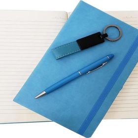 Himarry 3'lü Turkuaz Hediye Seti Kalem Defter Anahtarlık Hediyelik Set