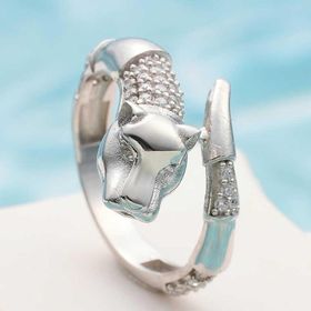 Himarry 925 Ayar Ayarlanabilen Kaplan Figurlu Kadin Gümüş Yüzük