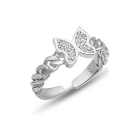 Himarry 925 Ayar Ayarlanabilir Kelebek Kadin Gümüş Yüzük